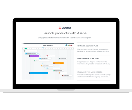 Asana - Product Launch - Transaparent - Laptop Landscape