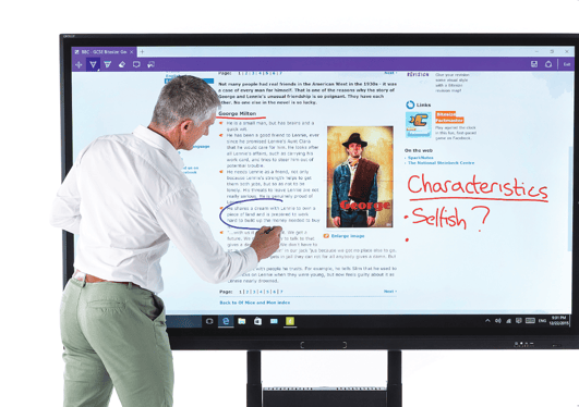 Avocor Interactive Smartboard Touch Screen Panel is Cheaper than Microsoft Surface Hub