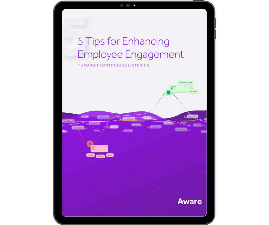 Aware - 5 Tips for Enhancing Employee Engagement - Transparent - Ipad Portrait