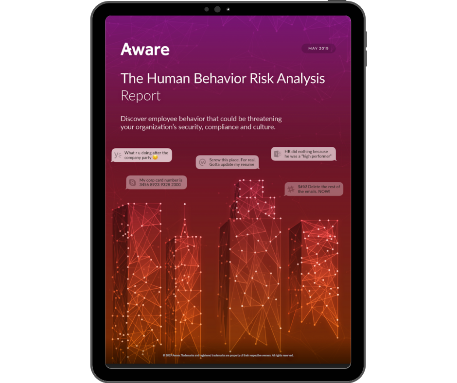 Aware - Human Behaviour Risk Analysis - Transparent - Ipad Portrait