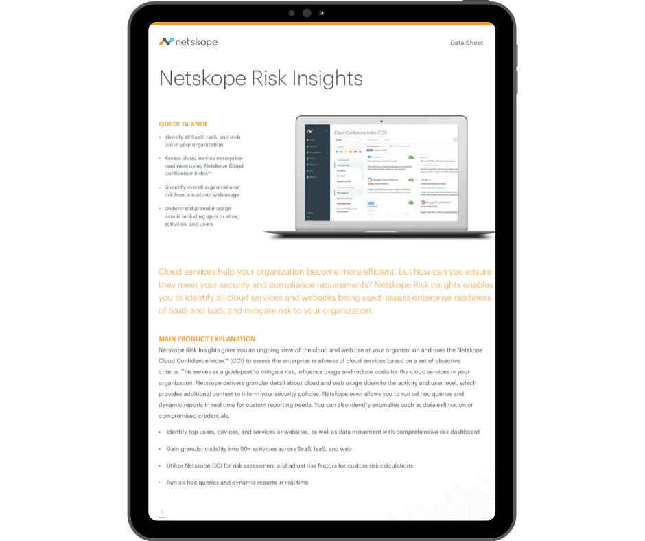 Netskope Risk Insights - Transparent - Ipad Portrait