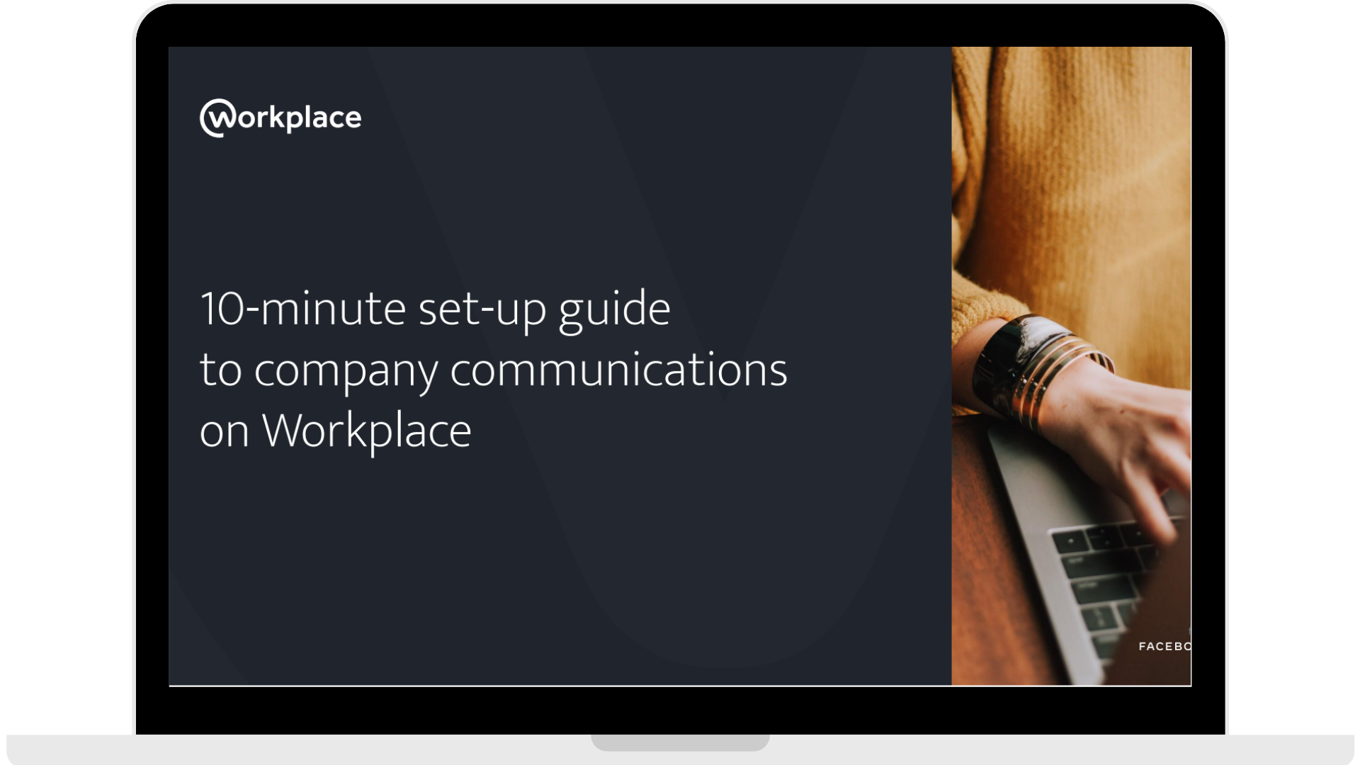 WPF - 10-minute set-up guide to company communications on Workplace - Laptop - Transparent