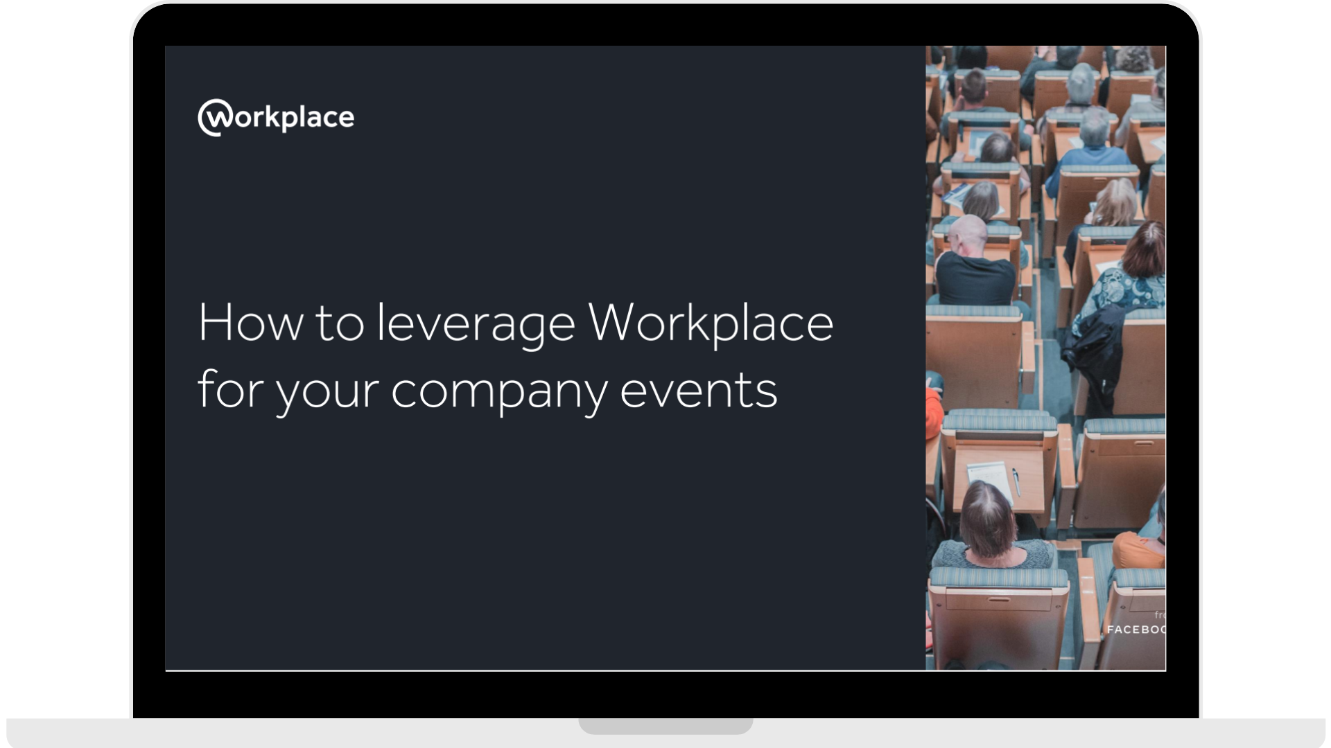 WPF - How to leverage Workplace for your company events - Laptop - Transparent