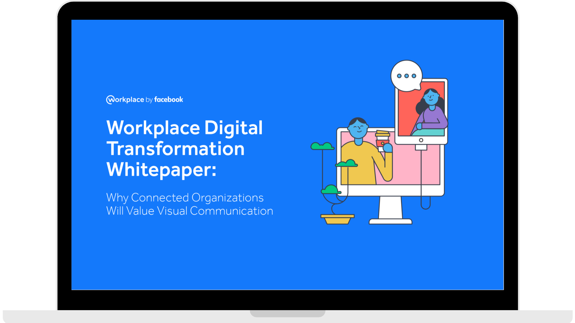 WPF - Whitepaper - Why Connected Organisations Will Value Visual Communication - Laptop - Transparent