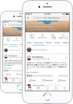 Workplace by Facebook auto-translate on newsfeed posts