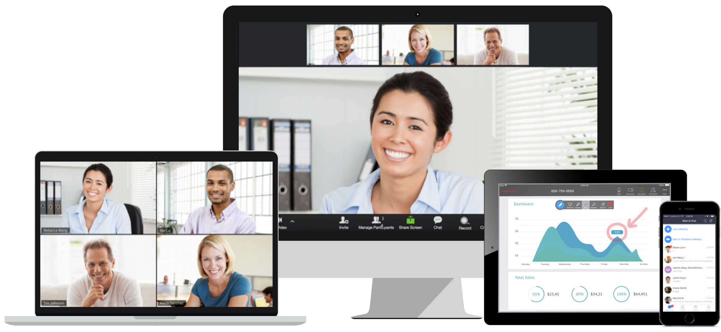 Zoom online meetings