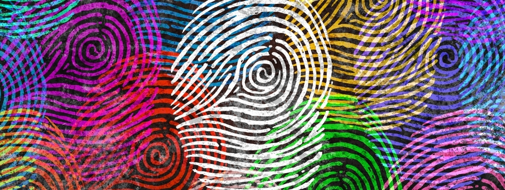 Colourful fingerprints identity