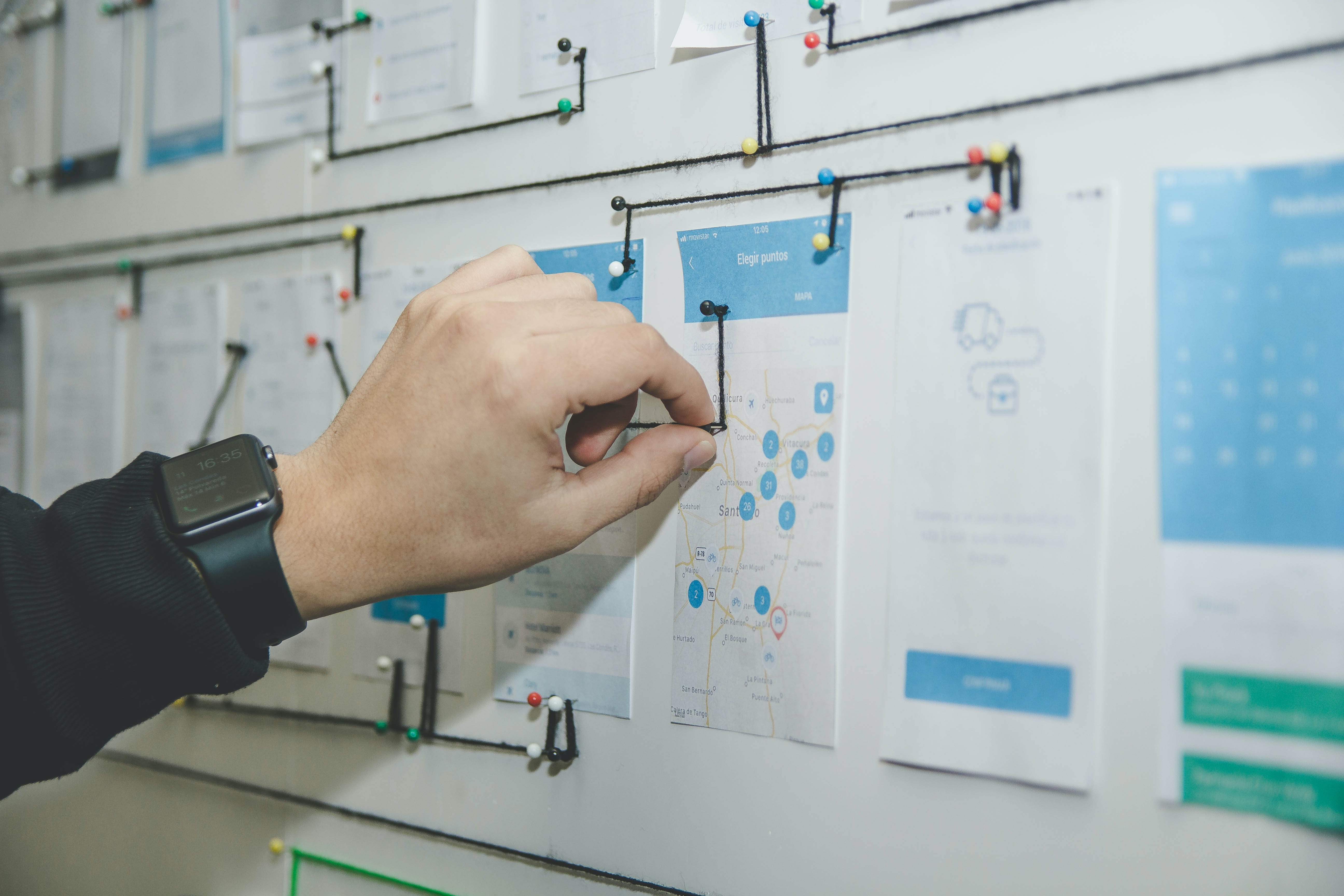 Physical project management diagram